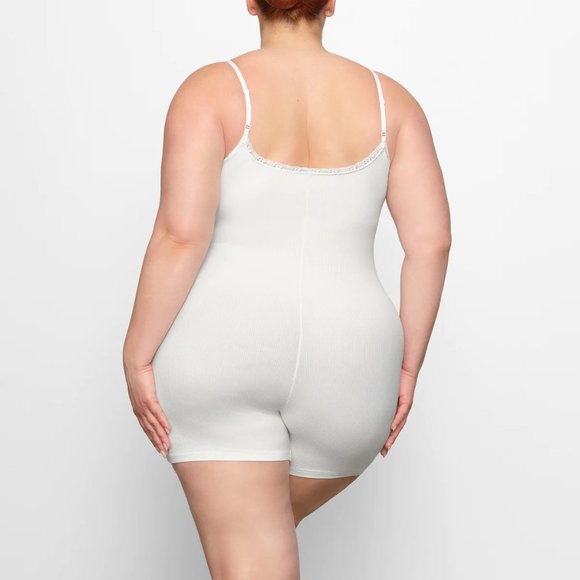 NWT Skims Soft Lounge Lace Onesie - Marble - Picture 4 of 4